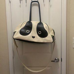 OVERNIGHT BAG// Adorable Panda duffel bag